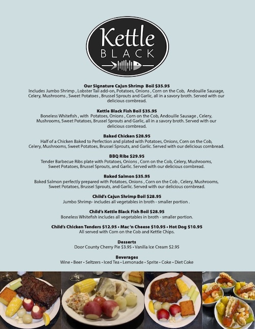 Kettle Black Menu
